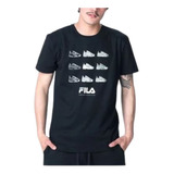 Remera Fila Disruptor Negro Hombre Envíos A Todo El País