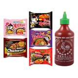 7 Pack Sopa Ramen Coreana Samyang Picante + Sriracha 482g.