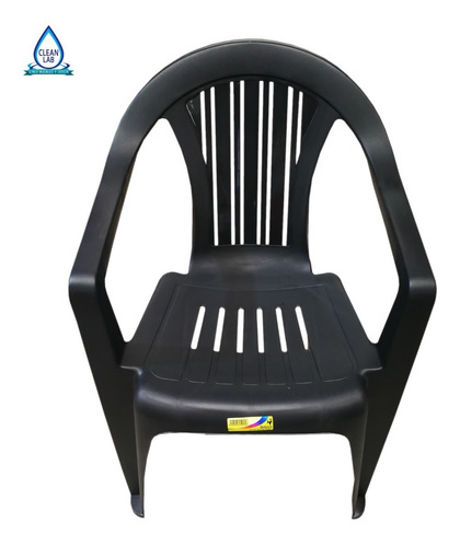 Sillon Plastico Reforzado Antideslizante Mica Negro