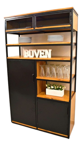 Mueble Organizador De Cocina, Comedor, Estantería Industrial