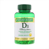 Vitamina D3 Nature's Bounty 125 Mcg 240 Softgels