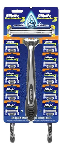 Prestobarba 3 Filos Gillette X10 Unidades