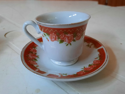 Antiguo Juego De Café En Ceramica