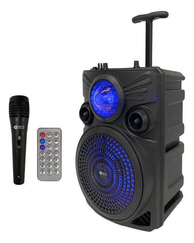Parlante Portátil Bluetooth Luces Led Micrófono Fm Usb 8w 