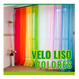 Tela Visillo Liso Color A Elección 3 Mt Ancho Confección 