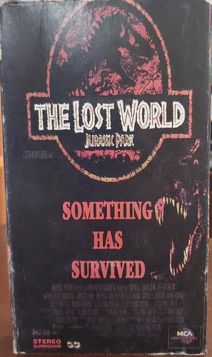 Fita Vhs The Lost World Jurassic Park Something Has Survived