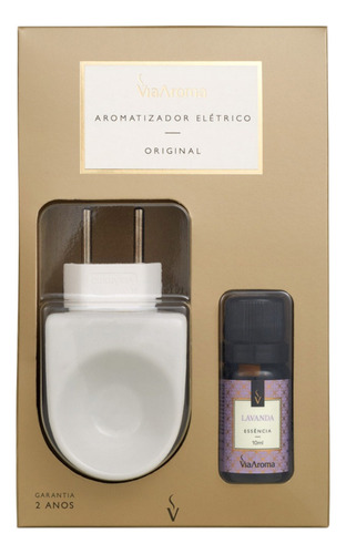 Via Aroma Original Difusor Aromatizador Porcelana + Essência