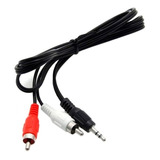 Cable Adaptador Miniplug 3.5 A Rca 1.8mts