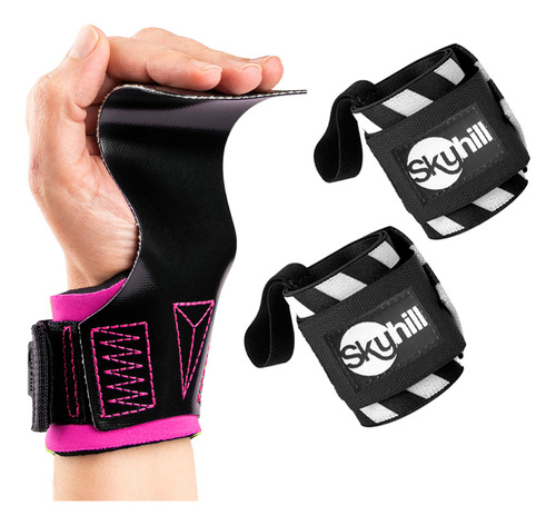 Kit Hand Grip Legacy Skyhill Colors E Munhequeira Listrada
