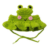 Gorro De Gato Tejido A Mano, Gorro De Ganchillo Para S Verde