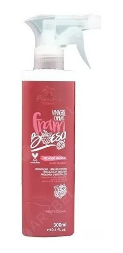 Vinagre Capilar Selagem Cutículas Floractive 300ml Sedosos Fluído Framboeza Profissional