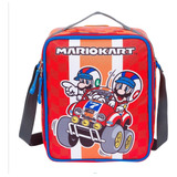 Lonchera Super Mario Bros Termica Escolar Kart Chenson Orig Color Rojo Mario Kart