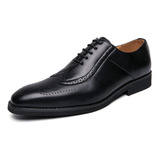 Zapatos Formales De Cuero Oxford Brogue Para Hombre