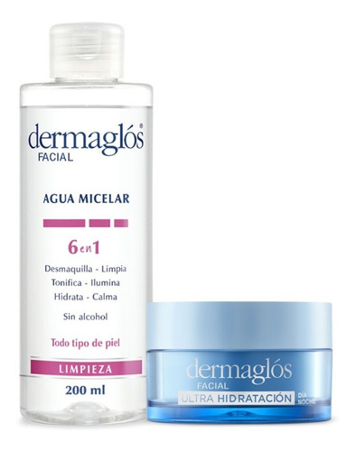 Kit Facial Dermaglós Rutina De Día Ultra Hidratación