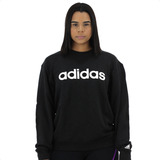 Moleton Preto adidas Esportivo Algodão Casual