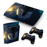 Skin Personalizado Para Ps3 Super Slim Lobo (0112)