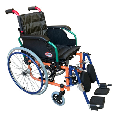 Silla De Ruedas Infantil Con Elevapiernas Desmontable Plegable | Meses sin interés