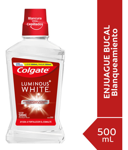 Enjuague Bucal Colgate Luminous White 500ml
