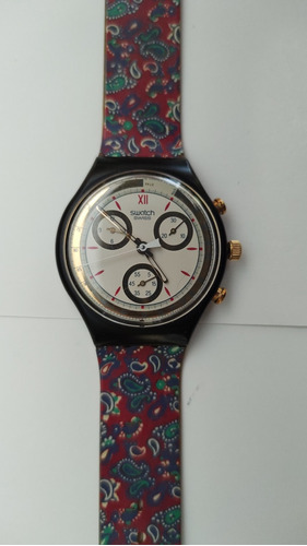 Reloj Pulsera Suizo Swatch Vintage Con Diseño Búlgaro.
