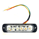 Luz Estroboscopica Techx2 6 Leds Luz Blanca/ambar 6w 10-30v