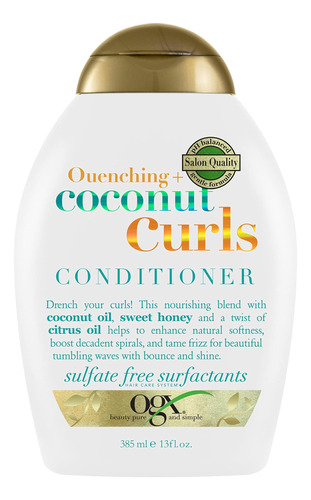 Ogx Quenching + Coconut Curls - Acondicionador Nutritivo