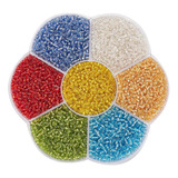 4550 Uds., 2mm, 7 Colores, Cuentas De Semillas De Cristal,