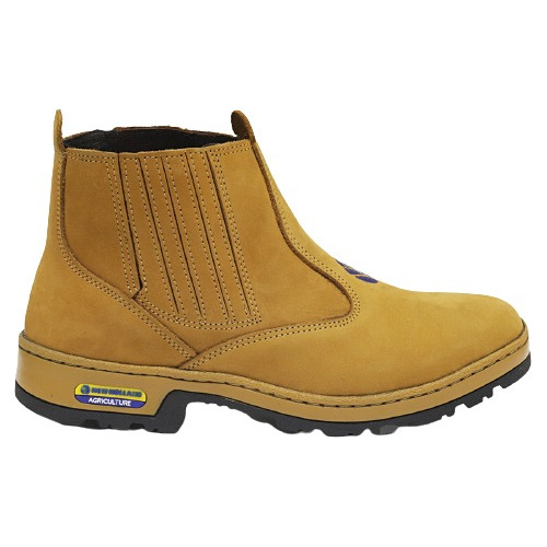 Botina New Holland Bota Passeio Couro Nobuck Passeio 