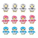 Peluches Mayoreo 12 Piezas Pingüinos De Felpa 20cm Kawaii