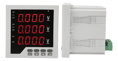 Medidor De Voltaje Trifásico Dtm-av96 Programable Led Digita