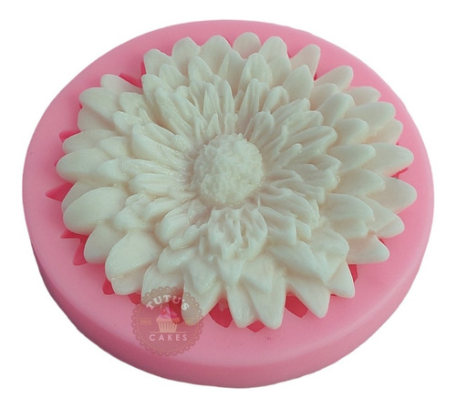 Molde Silicona Flor Gerbera Grande Porcelana Fondant