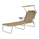 Camastro Plegable Con Capota Steel Taupe M1