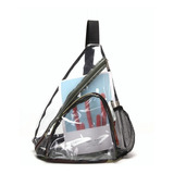 Mochila Cruzada De Pvc Transparente