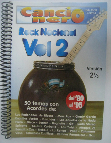 Rock Nacional 2 1 2 Cancionero Guitarra