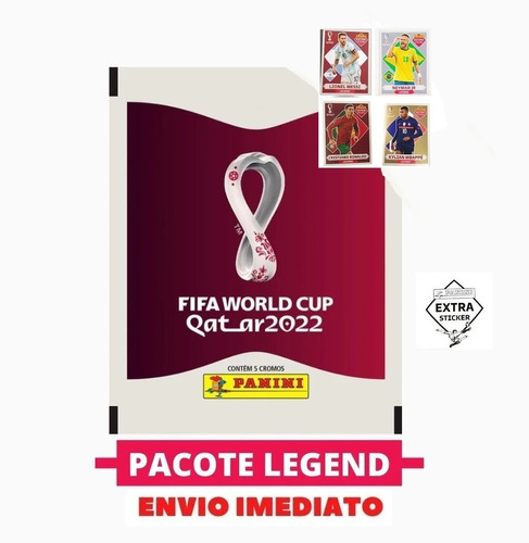 Pacote De Figurinhas Bugada Rara Legend Panini Da Copa 2022