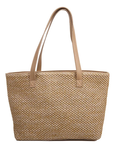 Bolso De Hombro Tejido De Paja De Verano Para Mujer, Playa,