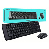 Kit Combo Teclado Y Mouse Inalambrico Logitech Mk220 Español