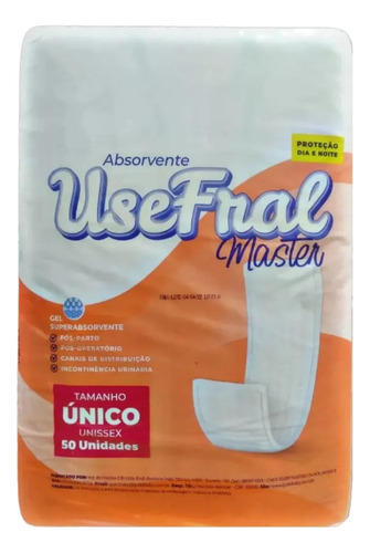 Usefral Absorvente Geriátrico Master Com 50 Unidades