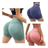 Pack 3 Short Mujer Claza Cortas Deportiva Gym