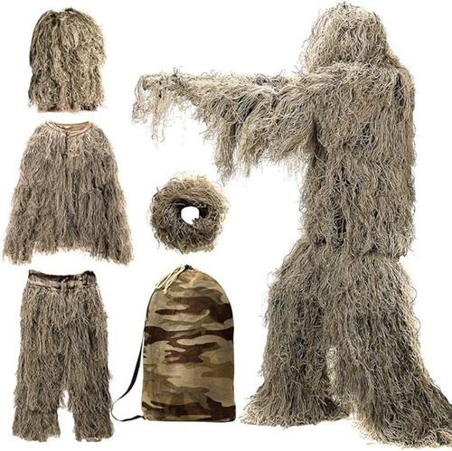 Camouflage Traje Ghost Ghillie Suit Sniper Gotcha Caceria 3d