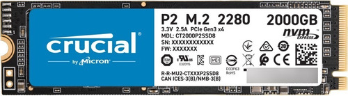 Ssd M2 Crucial P2 Ct2000p2ssd8 2tb Nvme Lacrado