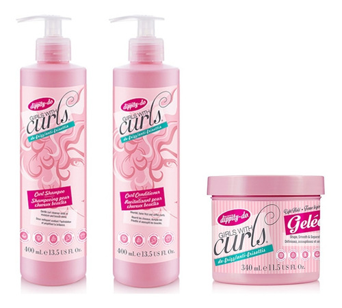 Girls With Curls Shampoo Acondicionador Y Gel · Rizos Suaves