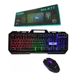 Kit Multimedia Teclado Y Mouse Usb Gamer Led Rgb Con Luz 