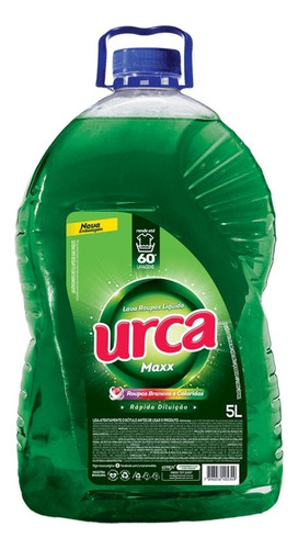 Lava Roupas Liquido Urca Verde Maxx 5 Litros Sabão Liquido