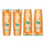 Combo Shampoo Acondicionador Elvive Rizos Definidos 200 Ml