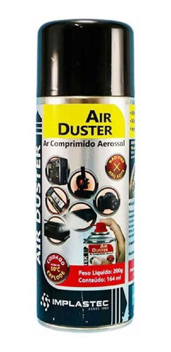 Spray De Ar Comprimido 200g/164ml Implastec Air Duster