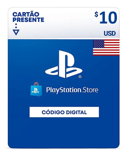 Cartão Psn $10 Dólares Gift Card Ps4 Ps5 Psn 10 Americana