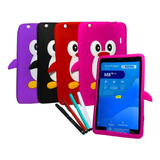 Capa Case Linda Emborrachada P/tablet 8 Poleg + Caneta Touch