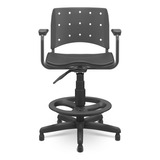 Cadeira Caixa Ergoplax C/ Braço E Assento Estofado Plaxmetal