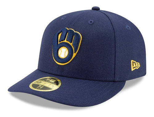 Gorra New Era Cerveceros Milwaukee Brewers 59fity Low Azul