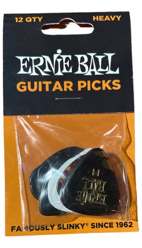 Pack 12 Uñetas Ernie Ball P09180 Heavy